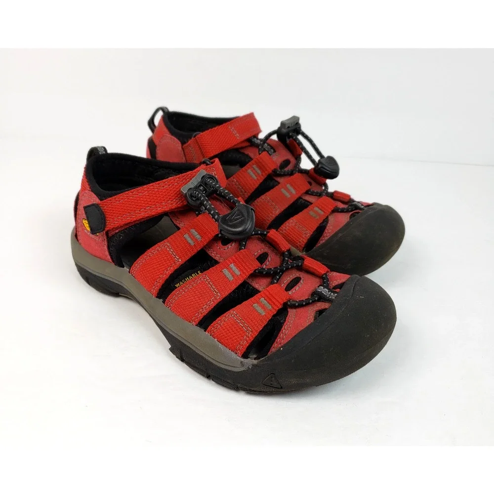 Keen Newport H2 Kids Size 13 Red Black Gray Outdoors Hiking Sandals 1012300